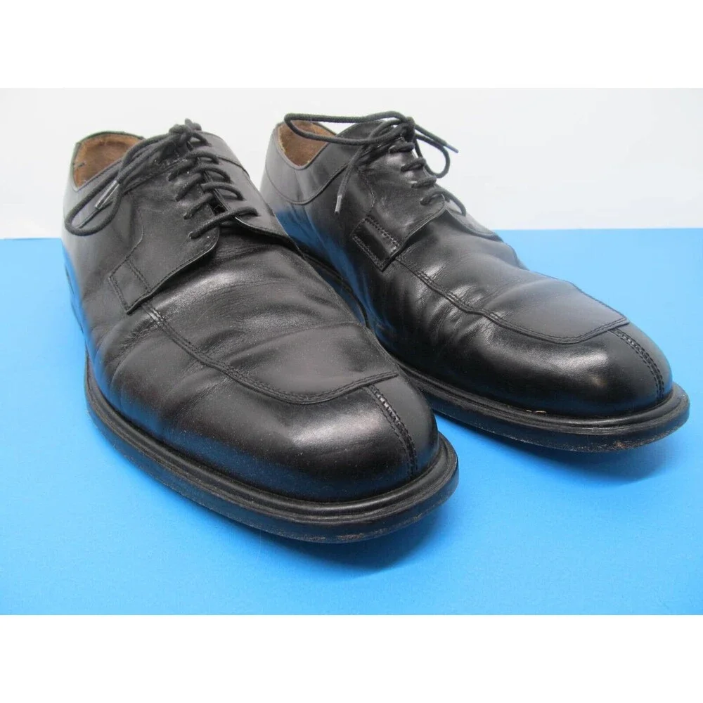 Mezlan Fiore Mens Black Leather Split Toe Derbys Size US 9.5 D Made In Spain